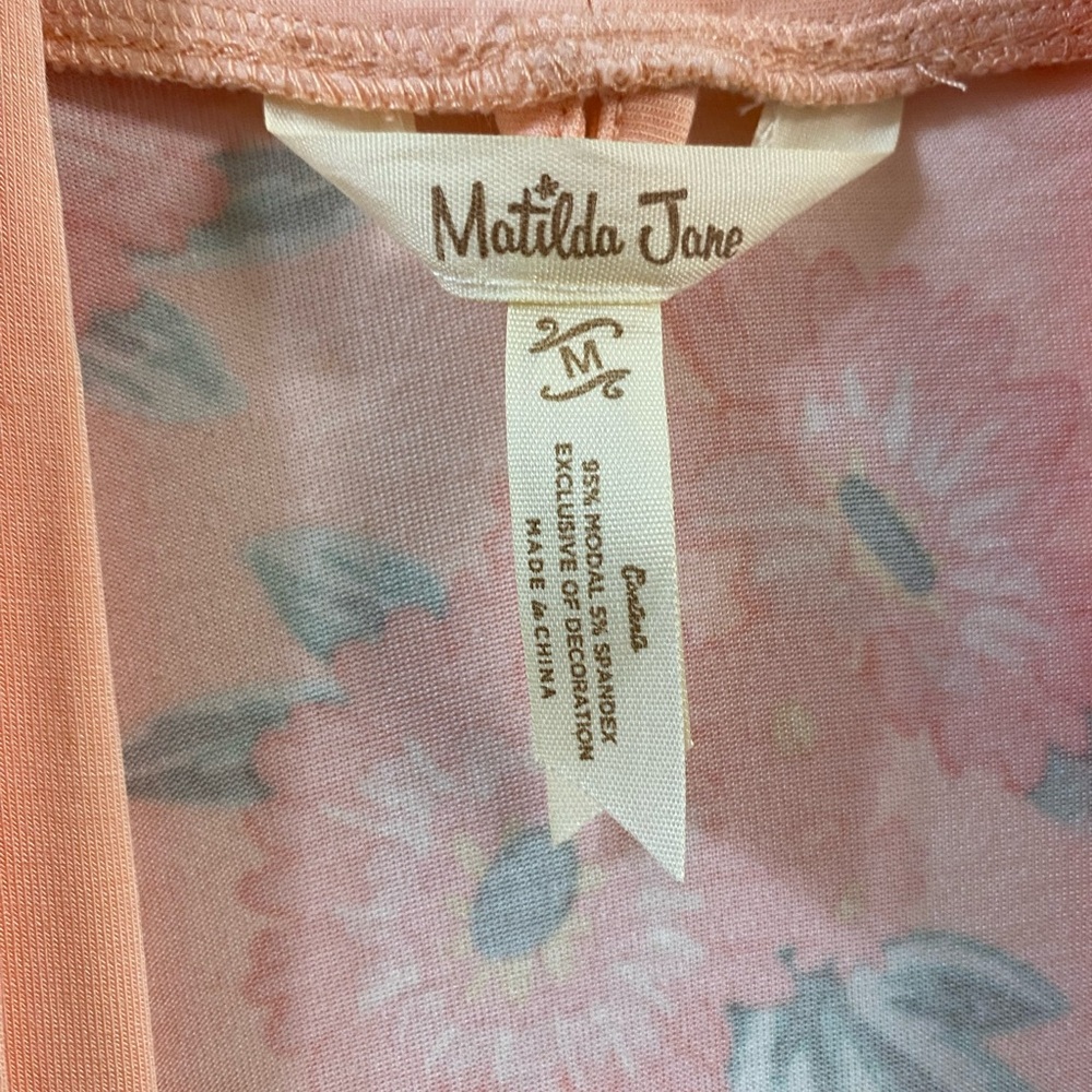 Matilda Jane Peach Floral Robe - Picture 5 of 6